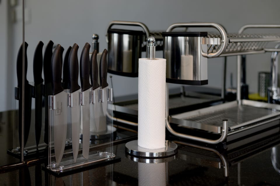 Apartment | Private kitchen | Fridge, microwave, oven, stovetop
