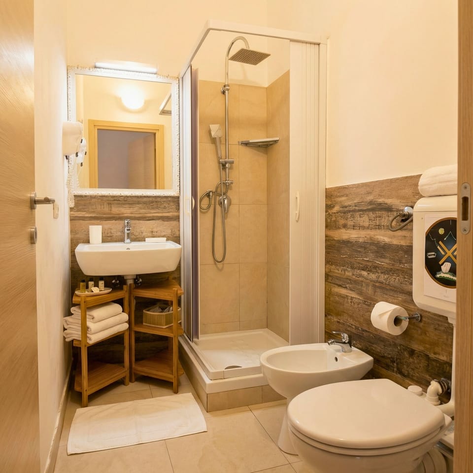 Double or Twin Room | Bathroom | Shower, free toiletries, hair dryer, bidet