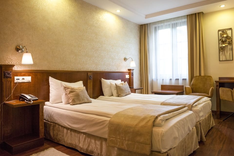 In-room safe, desk, laptop workspace, WiFi (free)