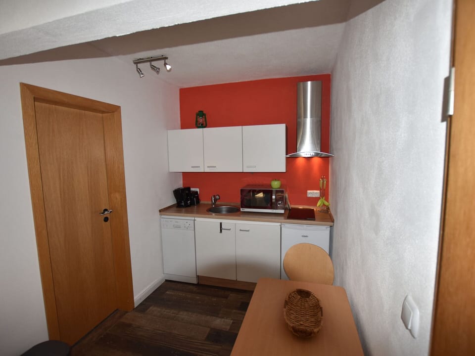 Apartment | Private kitchen | Electric kettle, highchair