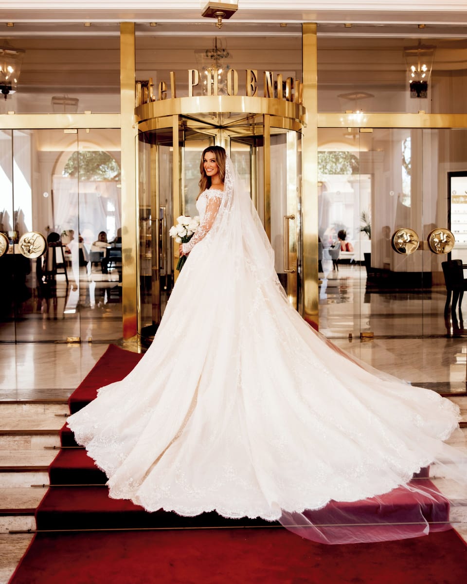 Outdoor wedding area