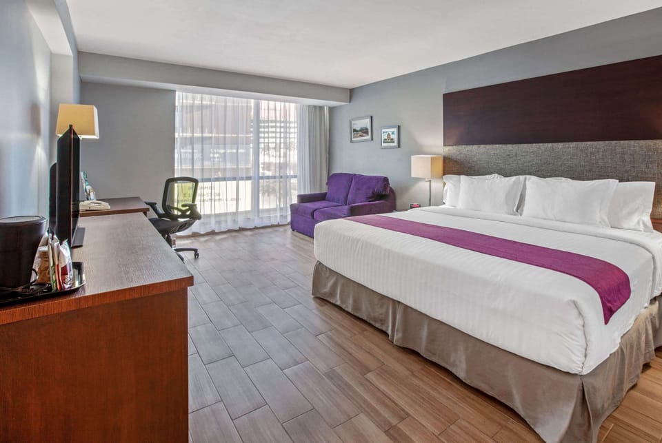 In-room safe, desk, laptop workspace, iron/ironing board