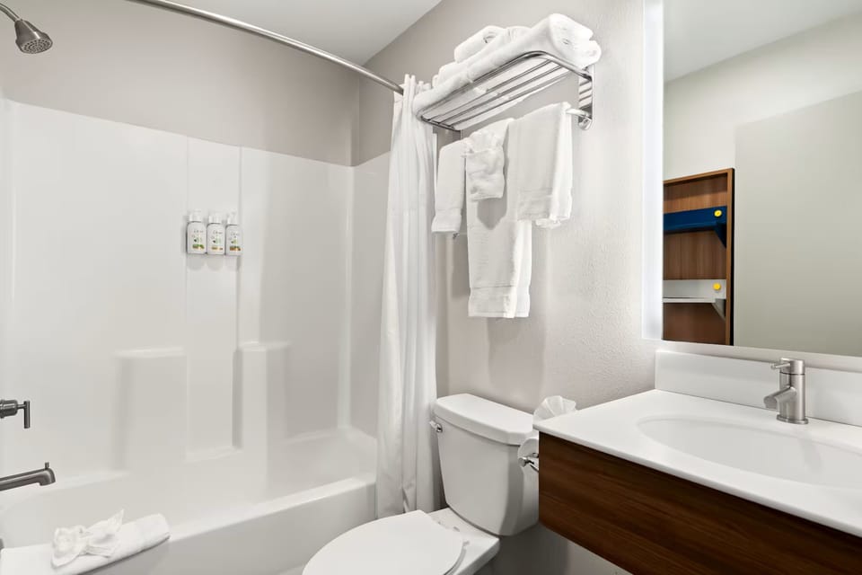 Free toiletries, hair dryer, towels, soap