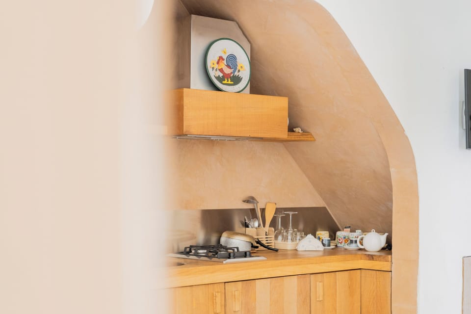 Basic Double Room, Kitchenette, Annex Building | In-room safe, desk, blackout drapes, soundproofing