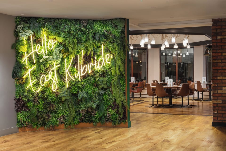 Breakfast, lunch and dinner served