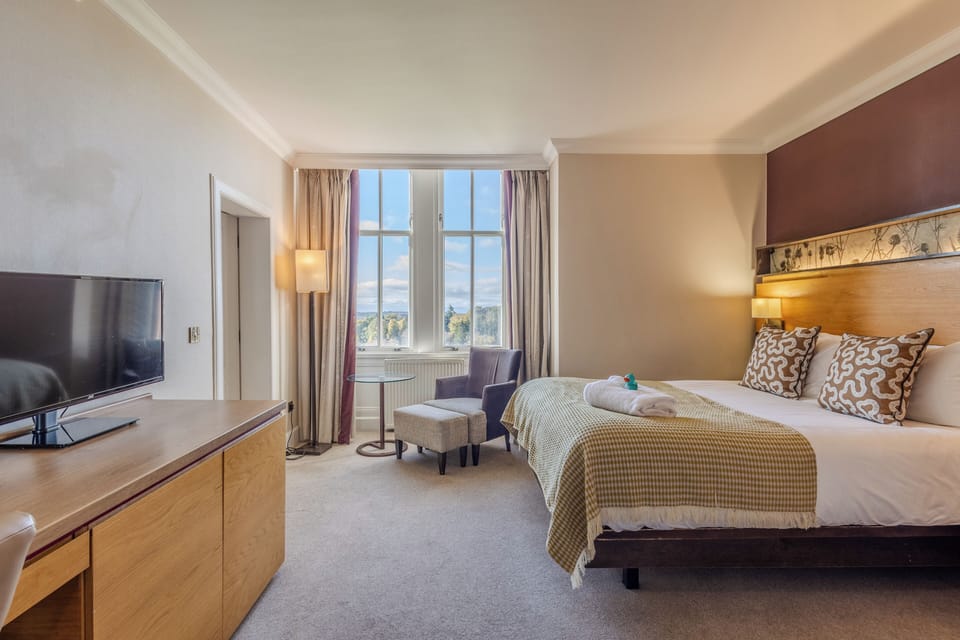 Double Plus Room | In-room safe, desk, laptop workspace, blackout drapes