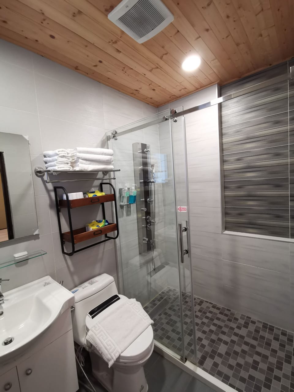 Deluxe Double Room | Bathroom | Free toiletries, hair dryer, slippers, towels