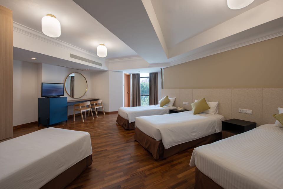 Quadruple Room | Premium bedding, minibar, in-room safe, desk