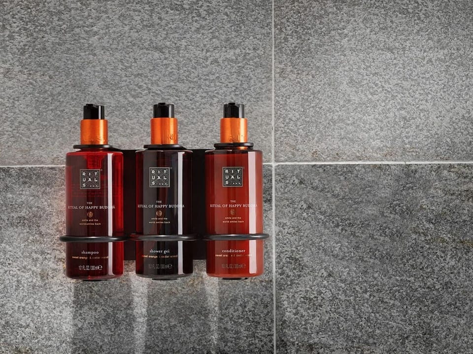 Shower, eco-friendly toiletries, hair dryer, bathrobes
