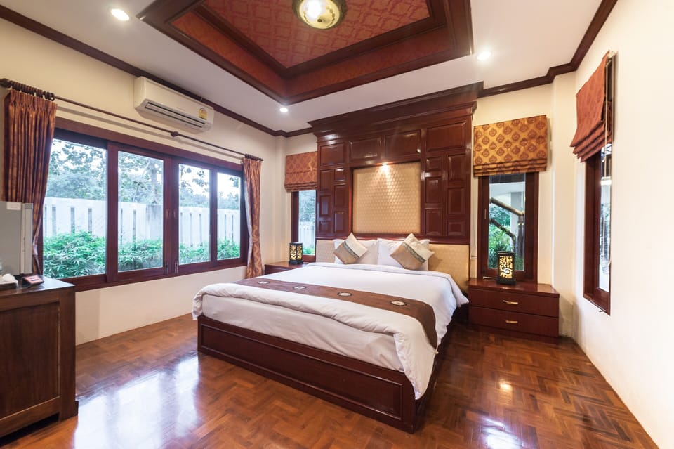 Family Villa, Private Pool | Premium bedding, minibar, in-room safe, individually decorated