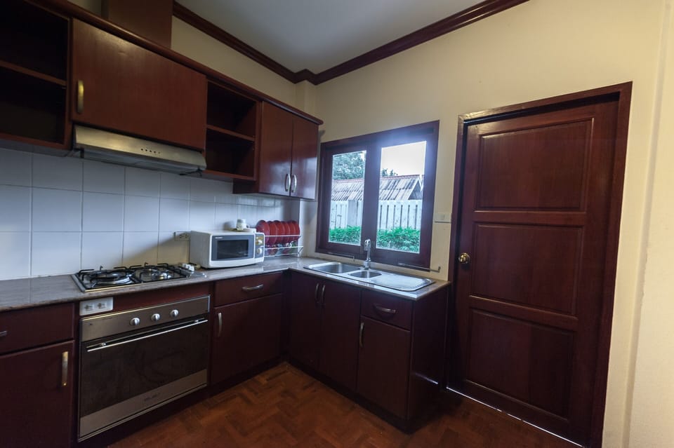 Family Villa, Private Pool | Private kitchen | Fridge