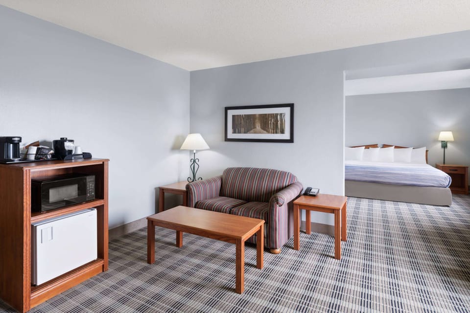 Premier Suite, 1 King Bed, Non Smoking | Desk, blackout drapes, iron/ironing board, free cribs/infant beds