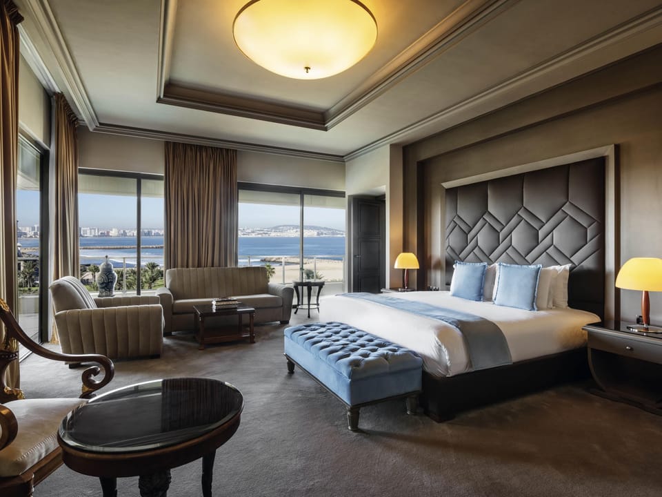 Royal Suite, 1 Double Bed, Sea View | Minibar, in-room safe, desk, laptop workspace