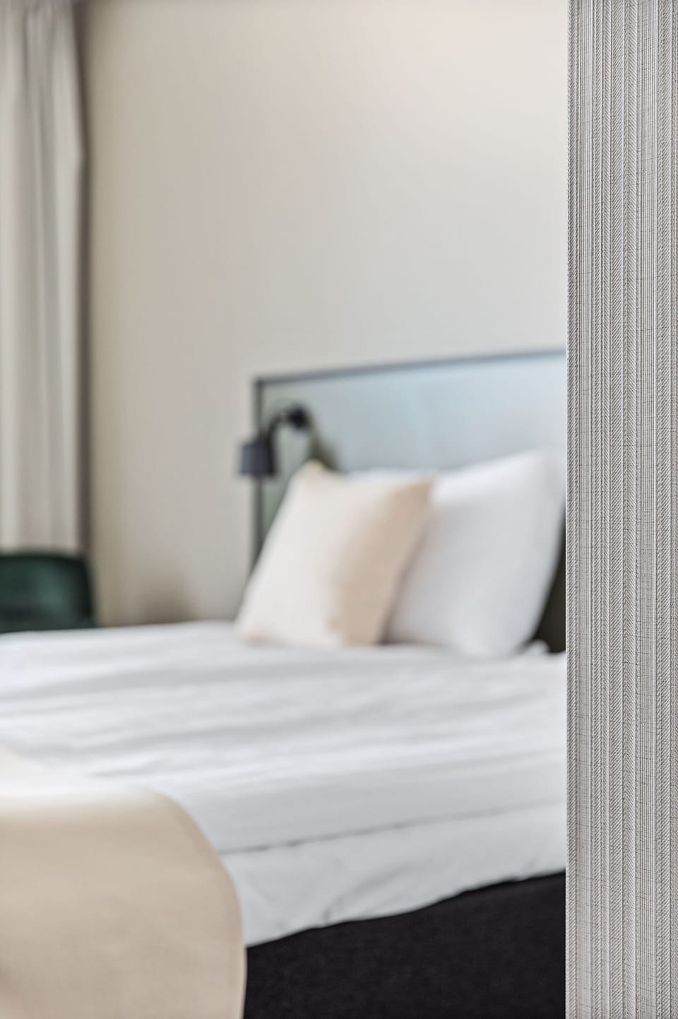 Blackout drapes, WiFi (free), bed sheets
