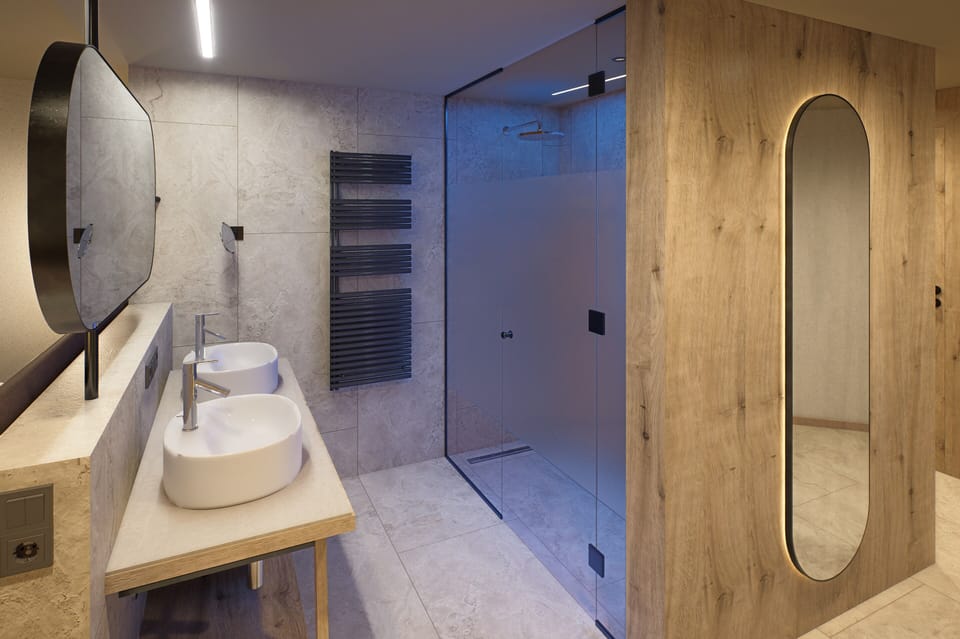 Studio | Bathroom | Shower, free toiletries, hair dryer, bathrobes