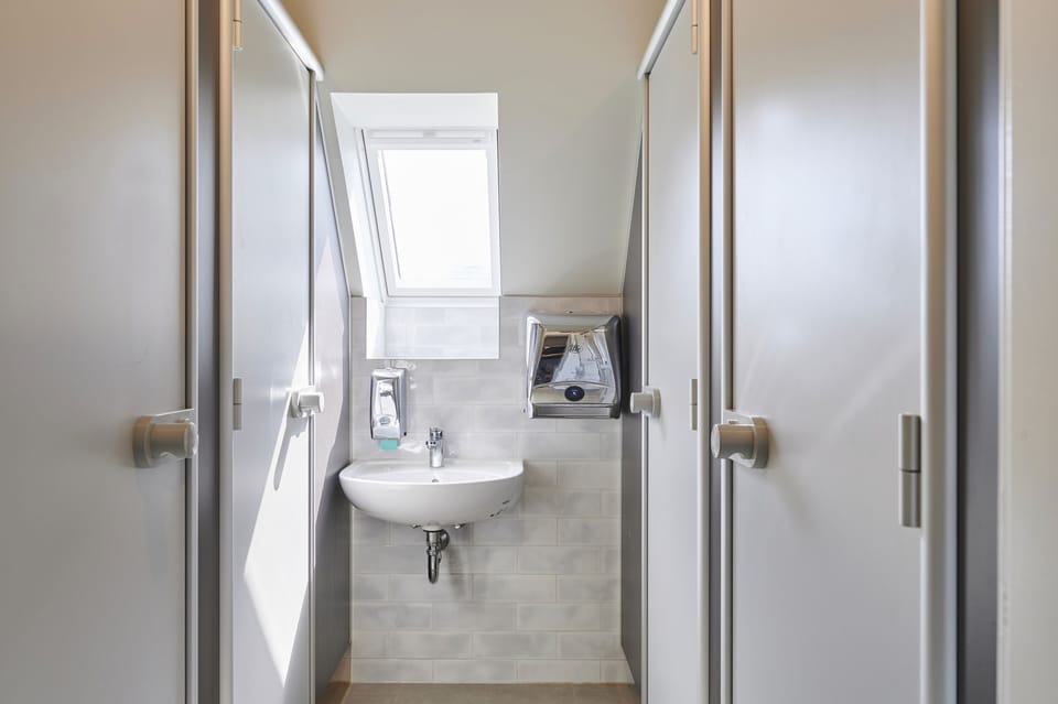 Shower, eco-friendly toiletries, hair dryer, soap