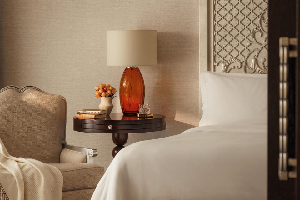 Frette Italian sheets, premium bedding, down comforters, minibar