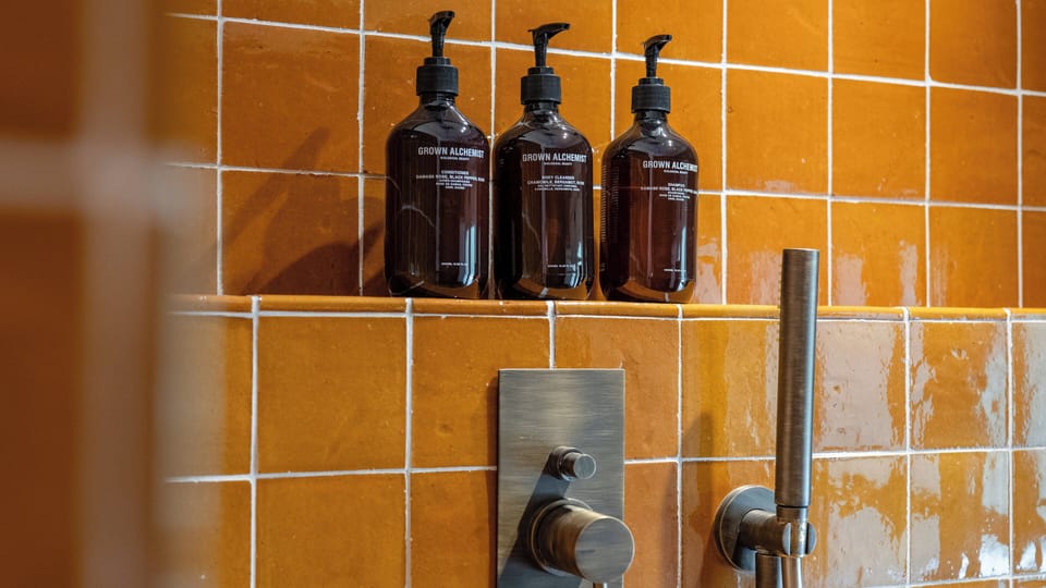 Family Suite (Junior) | Bathroom | Shower, free toiletries, hair dryer, bathrobes