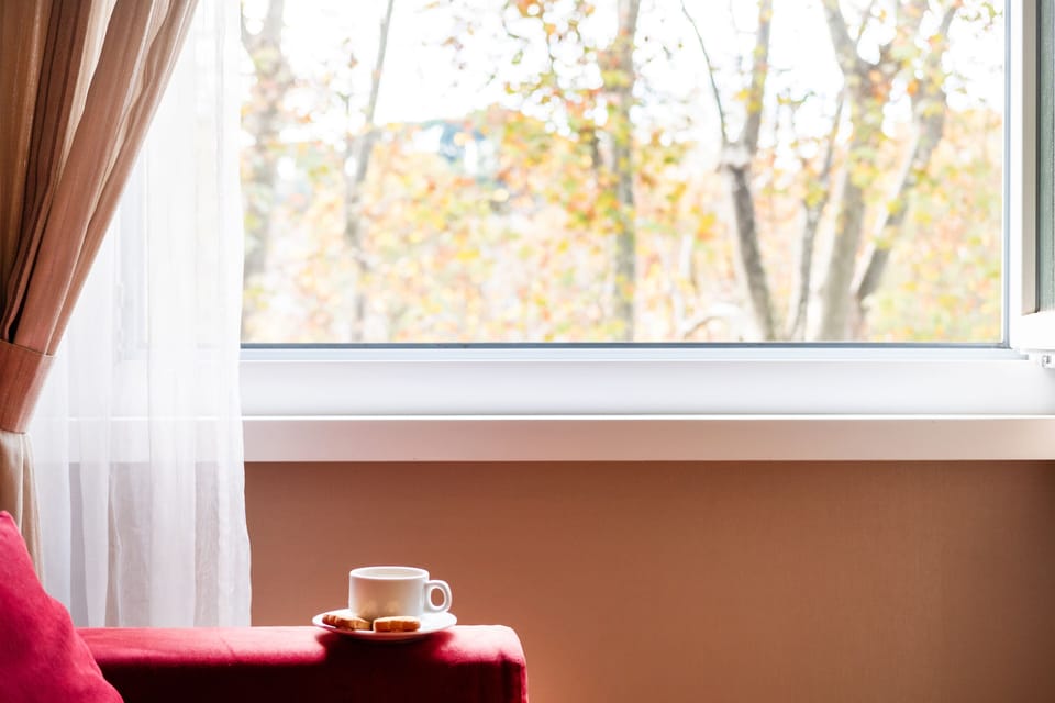 Deluxe Double Room, River View (Breakfast at Navona Street Hotel) | Minibar, in-room safe, desk, laptop workspace