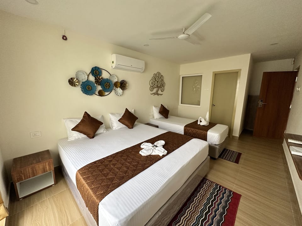 Family Room | Down comforters, individually decorated, individually furnished