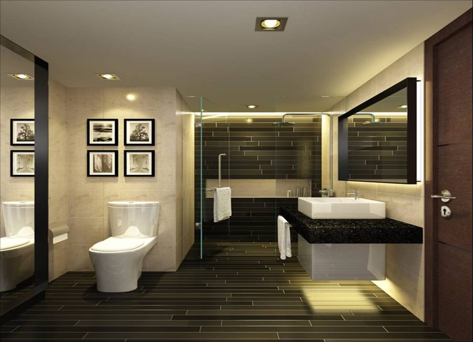 Premium Suite, 1 Bedroom | Bathroom | Free toiletries, hair dryer, bathrobes, slippers