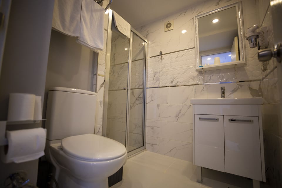 Standard Room, 1 Bedroom, Lanai, Partial Sea View (with balcony) | Bathroom | Shower, rainfall showerhead, free toiletries, hair dryer