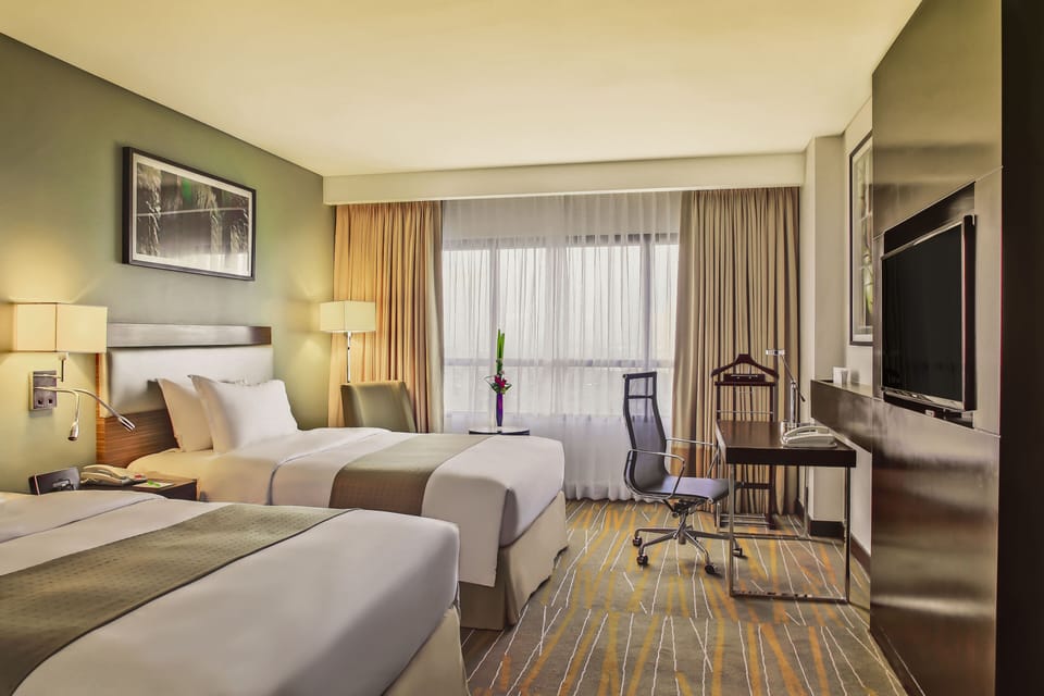 Standard Room, 2 Double Beds (High Floor) | Premium bedding, in-room safe, desk, blackout drapes