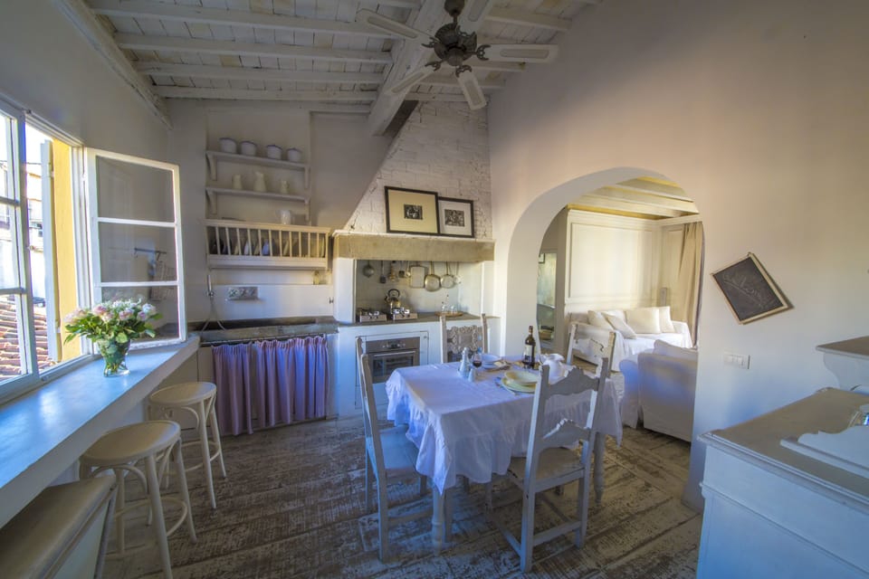 Deluxe Apartment, 2 Bedrooms | Private kitchen | Fridge, microwave, oven, stovetop