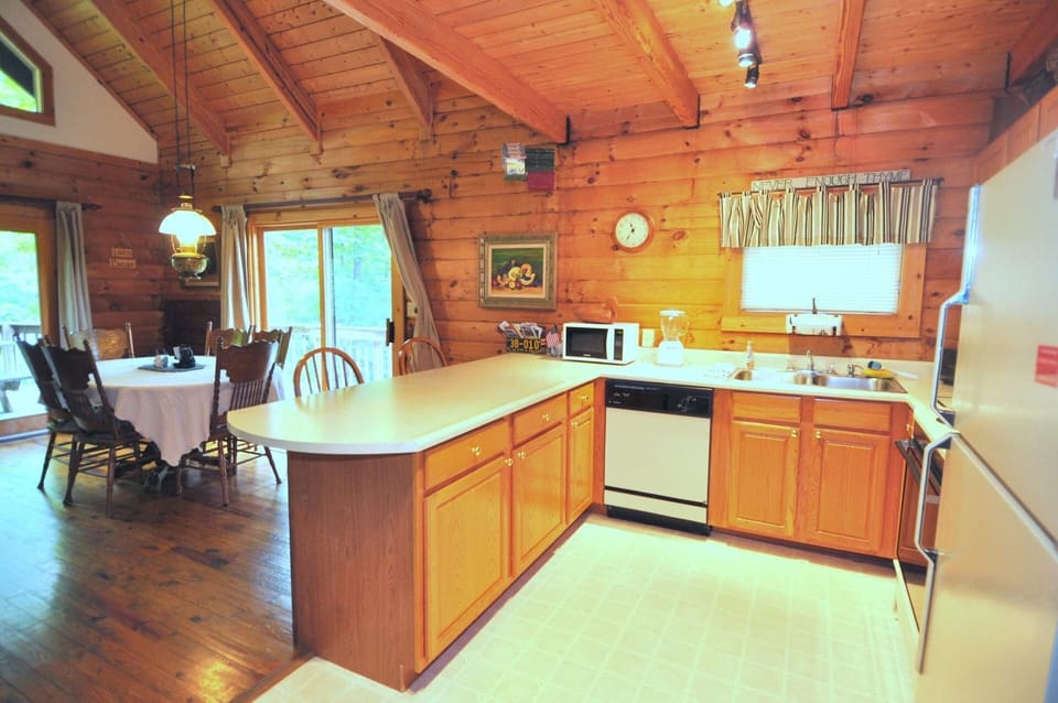 Fridge, dishwasher, coffee/tea maker, spices
