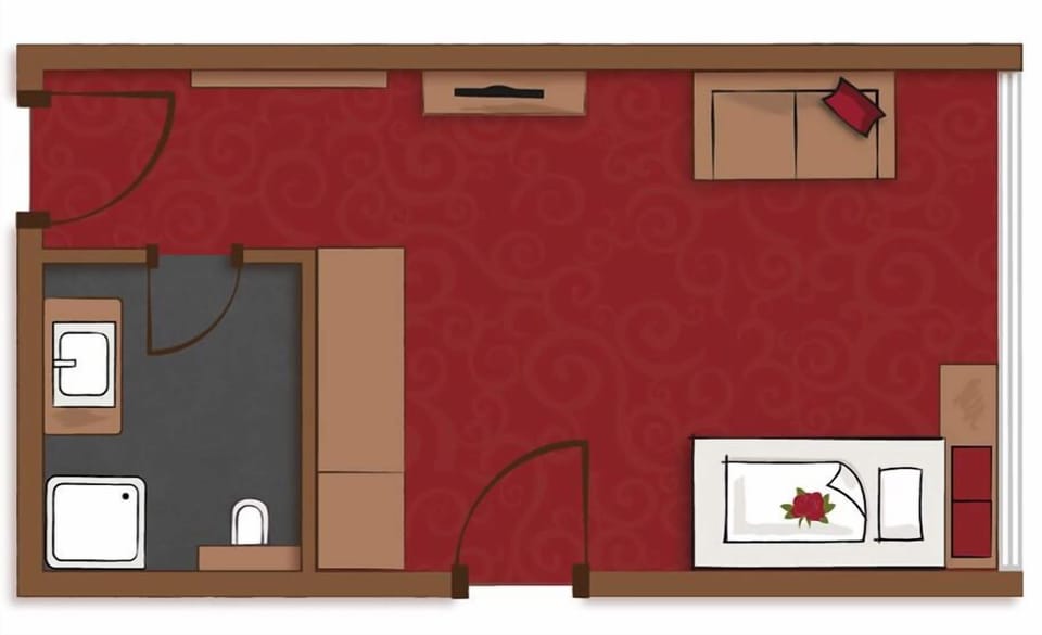 Single Room, Balcony | Floor plan