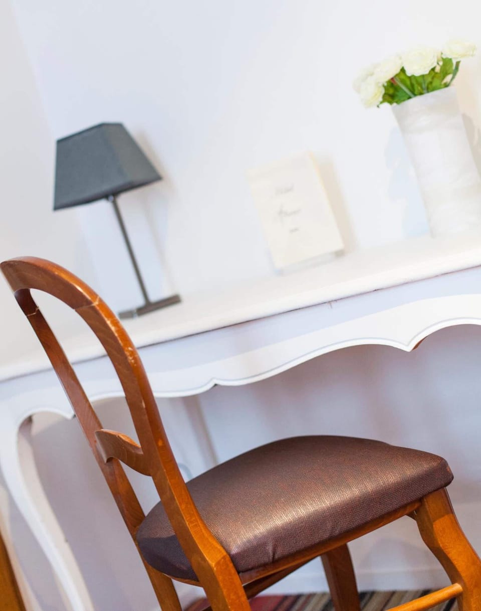 Individually decorated, individually furnished, desk, blackout drapes