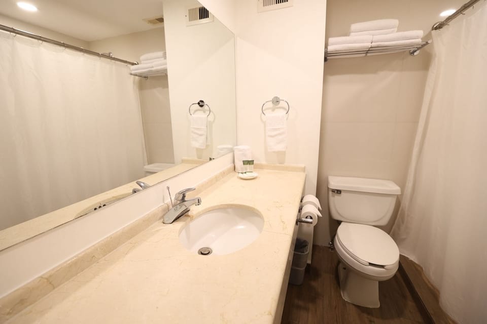Standard Double Room | Bathroom | Combined shower/tub, hair dryer, towels, shampoo