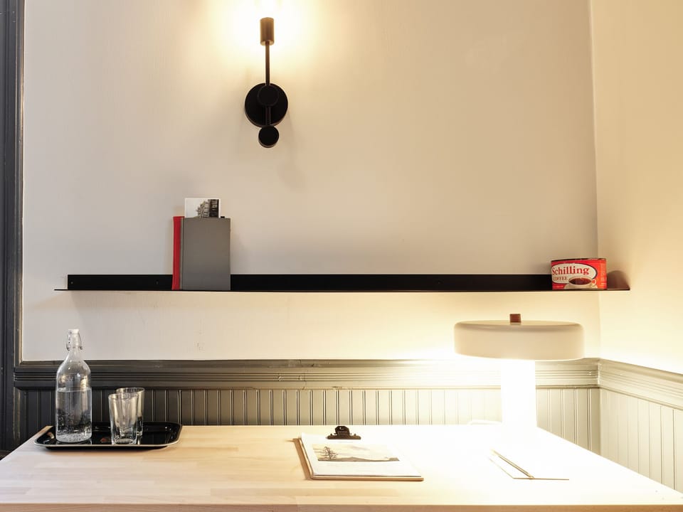 Premium bedding, memory foam beds, desk, laptop workspace