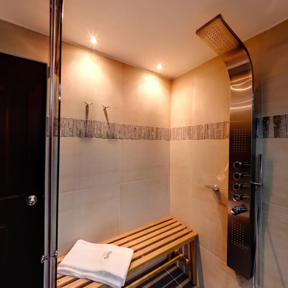 Hair dryer, towels