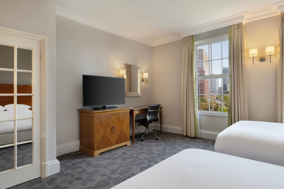 Family Room, 2 Double Beds | Premium bedding, pillowtop beds, in-room safe, desk
