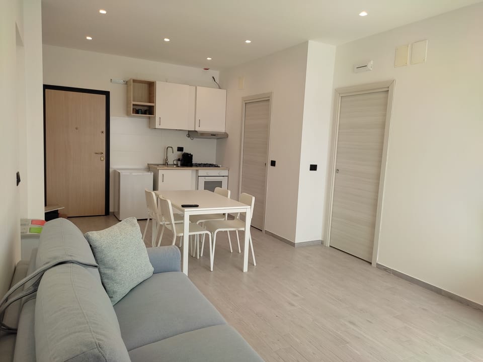 Panoramic Apartment | Private kitchen | Mini-fridge