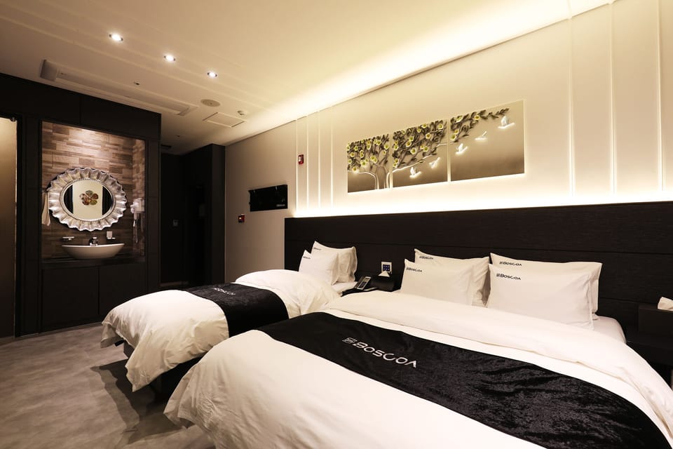 Individually decorated, individually furnished, blackout drapes