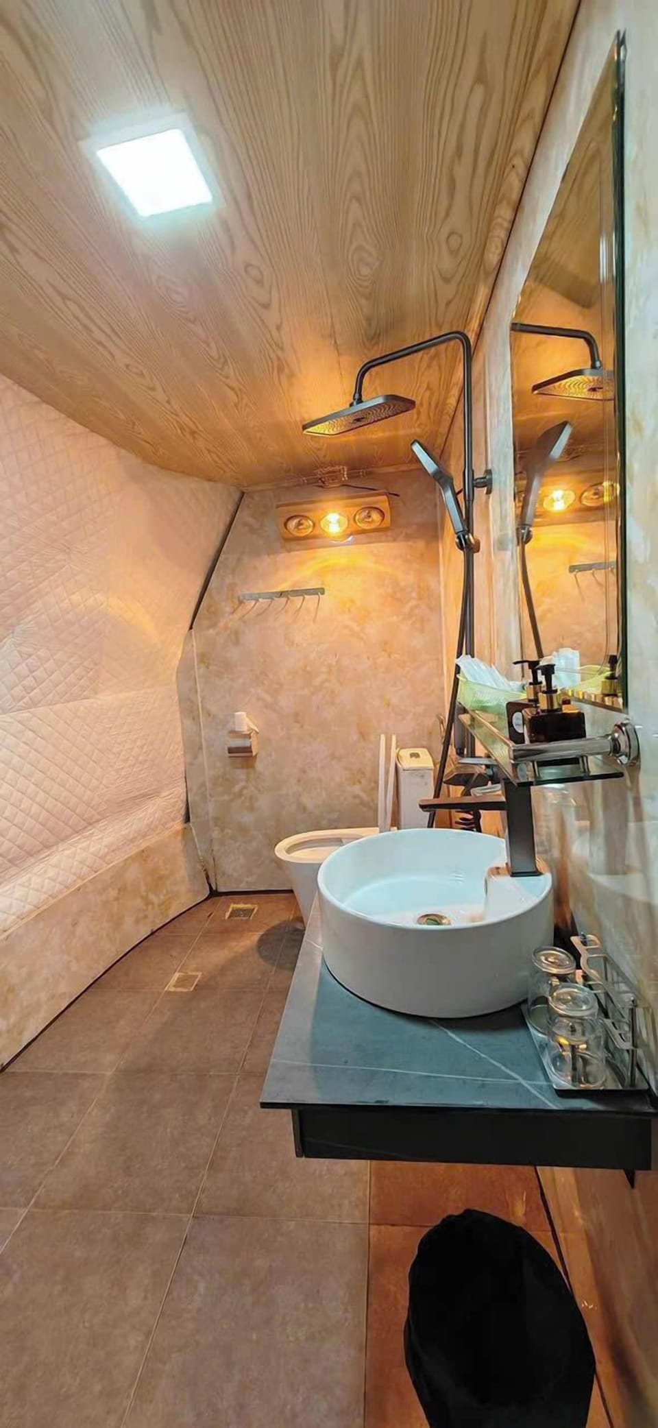 Panoramic Tent | Bathroom | Shower, free toiletries, towels, soap