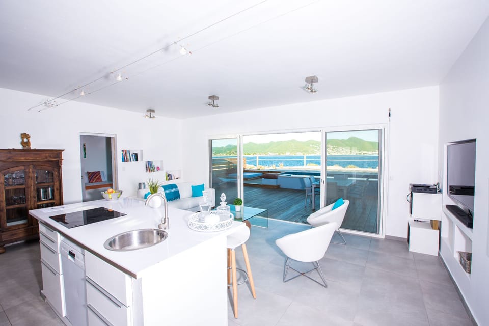 Villa, 2 Bedrooms | Private kitchen | Coffee/tea maker, full-size fridge, microwave, oven