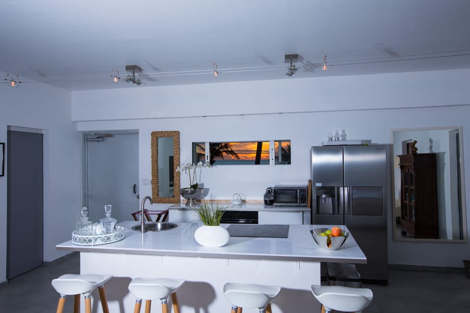 Villa, 2 Bedrooms | Private kitchen | Coffee/tea maker, full-size fridge, microwave, oven
