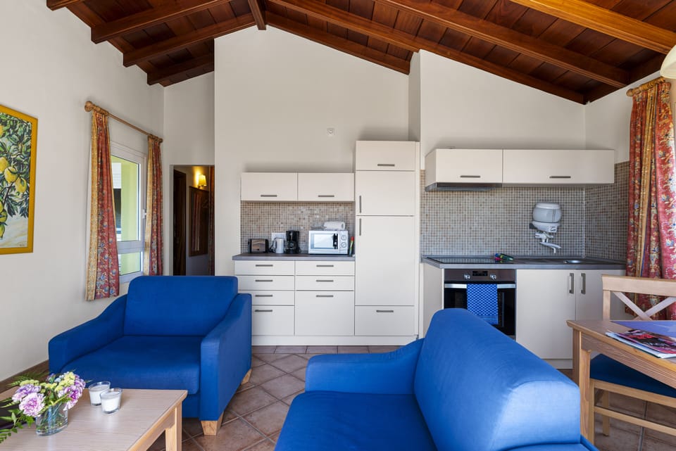 Panoramic Apartment | Private kitchen | Fridge, microwave, stovetop, coffee/tea maker