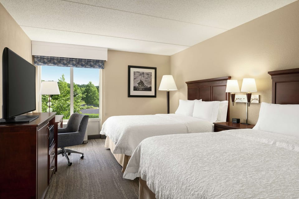 In-room safe, desk, laptop workspace, blackout drapes