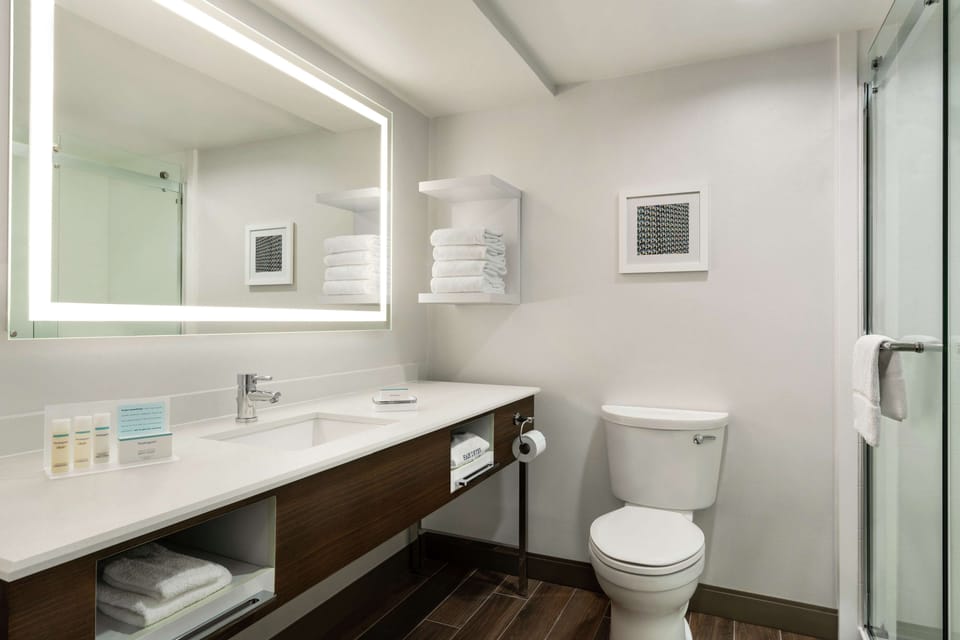 Room, 1 King Bed with Sofa bed (Study) | Bathroom | Combined shower/tub, eco-friendly toiletries, hair dryer, towels