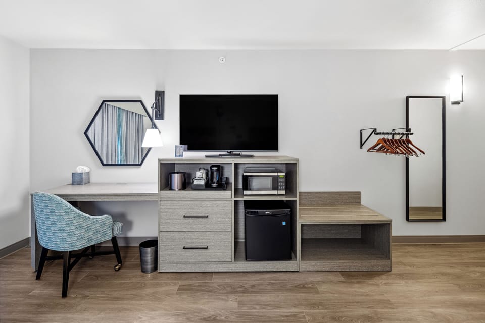 Standard Room, 2 Queen Beds, Accessible | Desk, blackout drapes, iron/ironing board, free WiFi