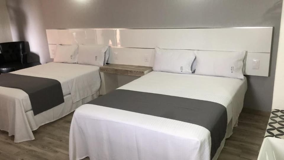 Desk, free WiFi, bed sheets