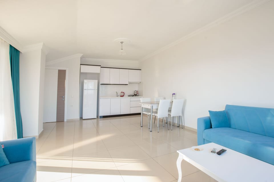 Penthouse, 2 Bedrooms, Sea View | Living area | 82-inch LCD TV with satellite channels, TV