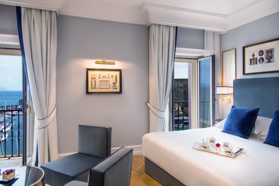 Deluxe Room, Sea View | Premium bedding, down comforters, minibar, in-room safe