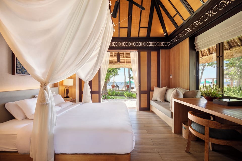 Beach Cabana, Beach Wing, Ocean View | Down comforters, in-room safe, desk, blackout drapes