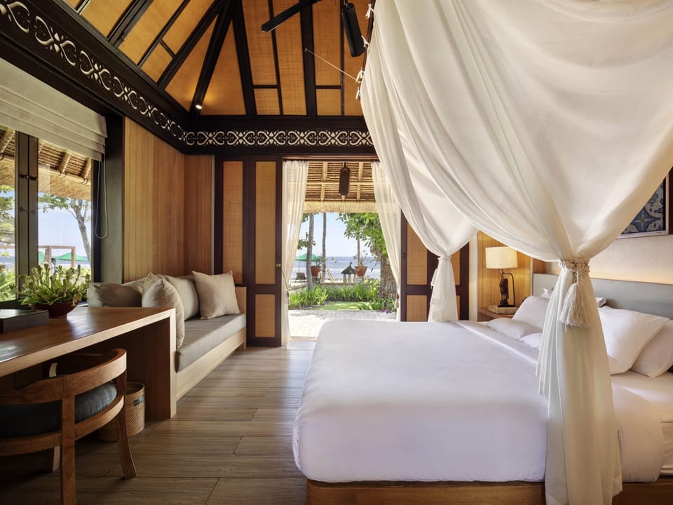 Beach Cabana, Beach Wing, Ocean View | Down comforters, in-room safe, desk, blackout drapes