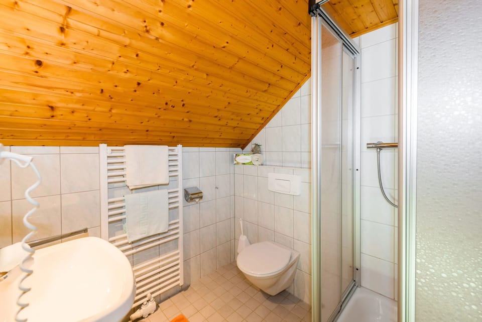 Double Room | Bathroom | Shower, free toiletries, hair dryer, towels